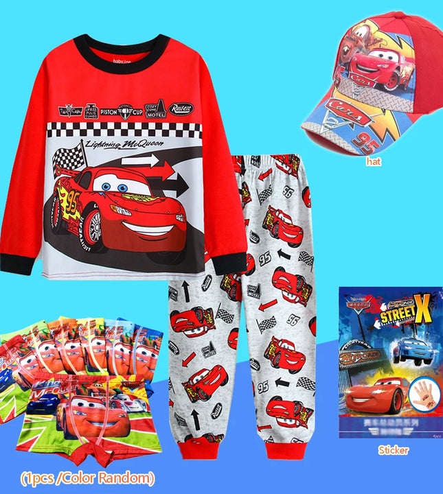 Disney Cars Kids’ Pajamas – Soft Cotton Long-Sleeve Sleepwear